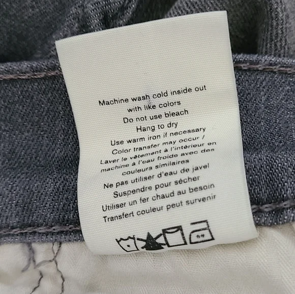 RAG & BONE Mens Jeans Grey Fit 1 Extra Slim Legs Button Fly Denim Size 31 - Picture 14 of 15